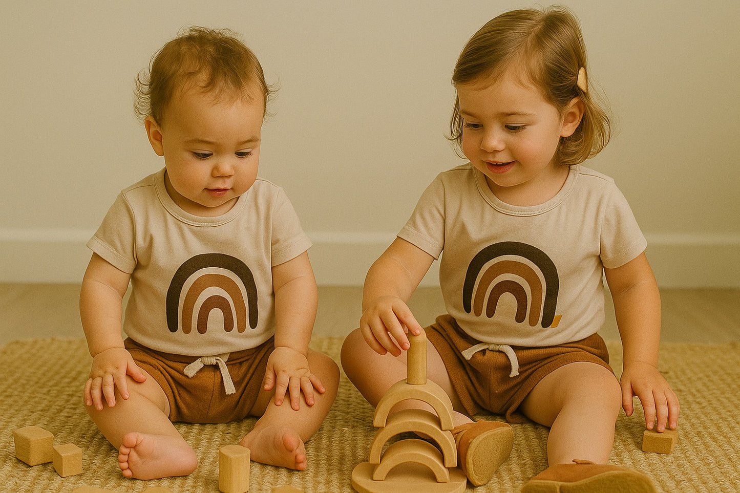 Beige rainbow set