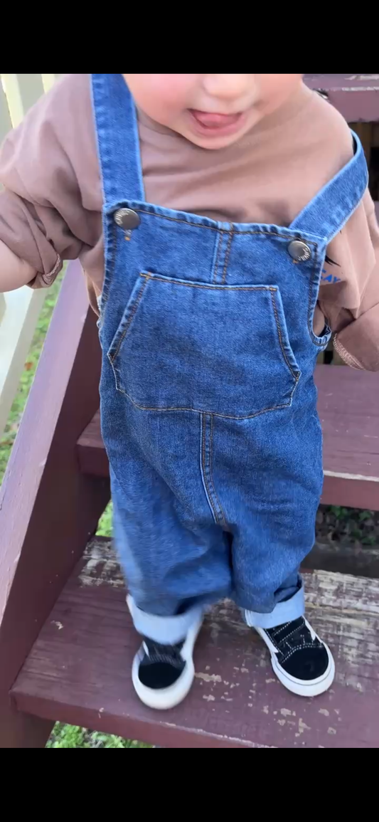 Bodhi Denim Dungarees - Blue
