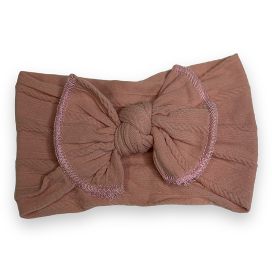 Girls elastic bow headband