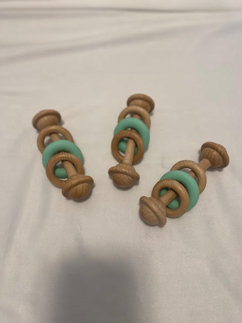 Baby rattle and teether toy