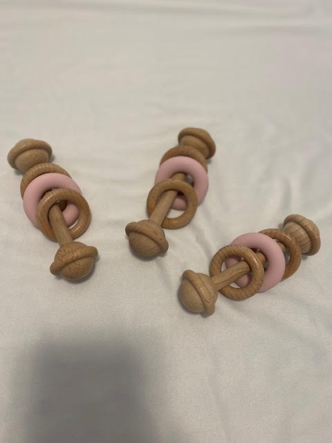 Baby rattle and teether toy