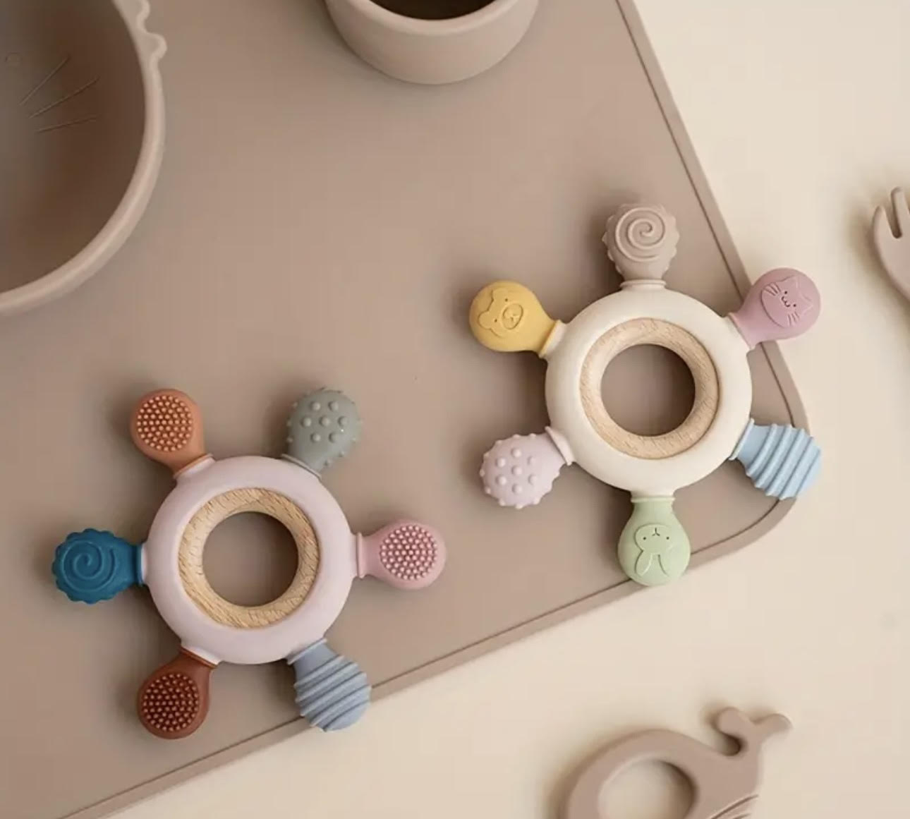 Silicone baby teether