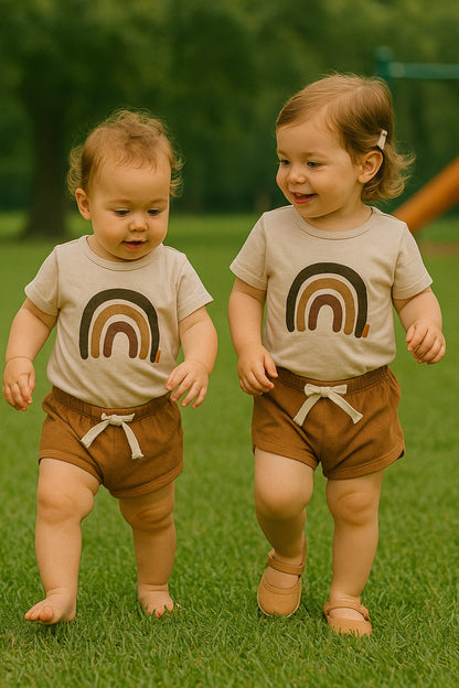 Beige rainbow set