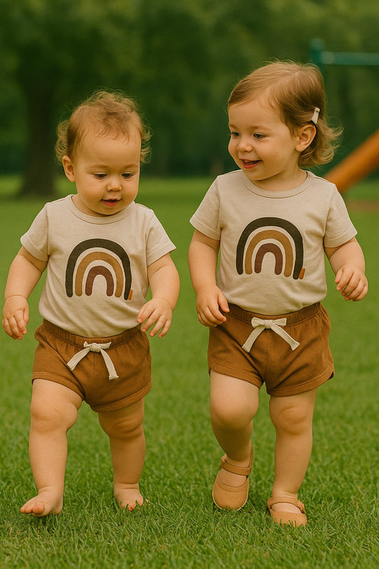 Beige rainbow set