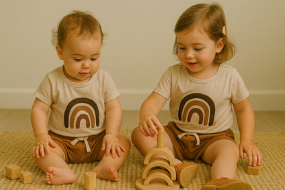 Beige rainbow set