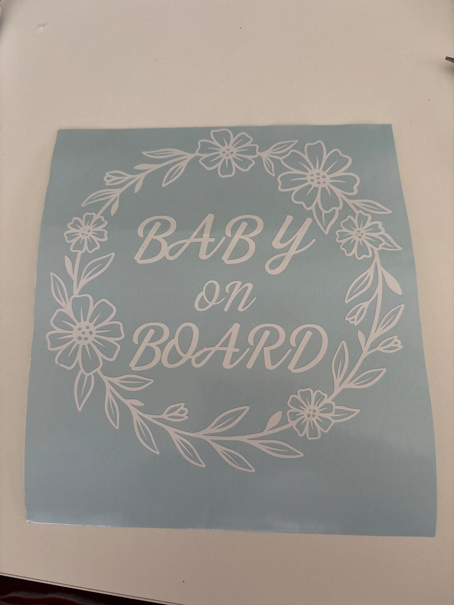 Baby on Board car sticker