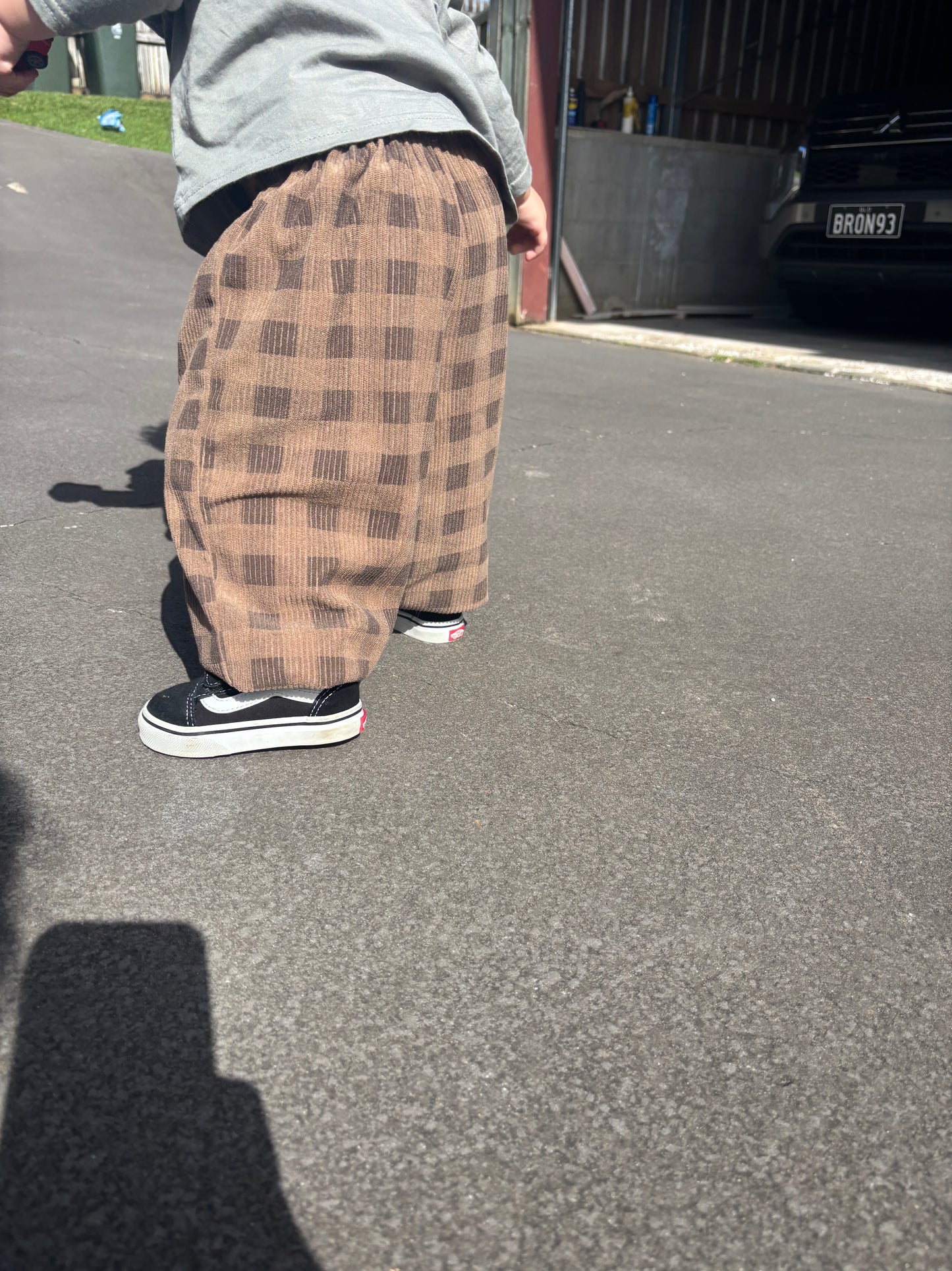 The Woven Check Pants