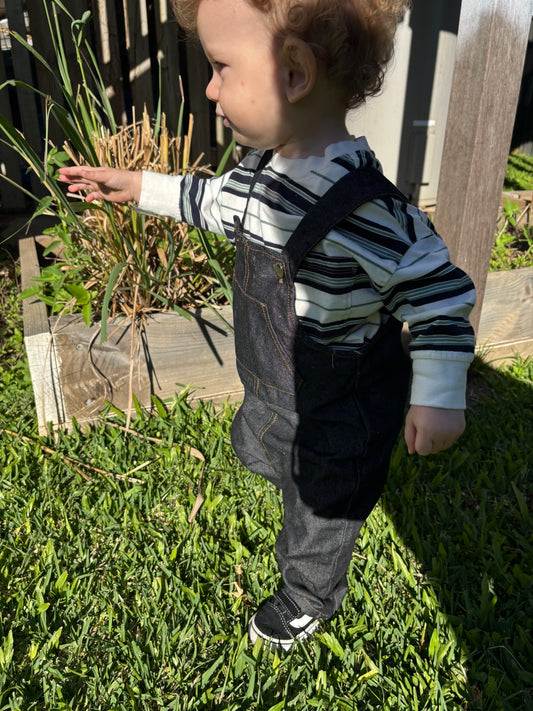 Bodhi Denim Dungarees - Black