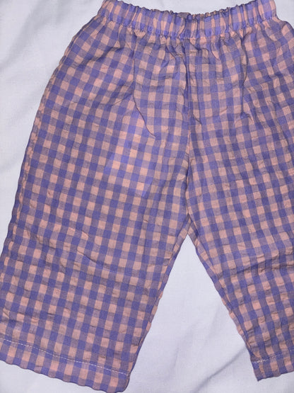 Tilly pants - Purple Gingham