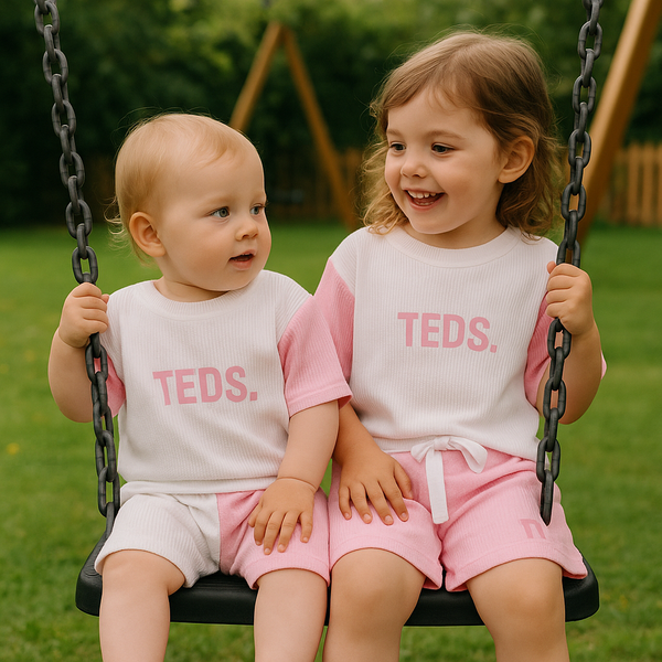 Pink & white set – Teds Threads