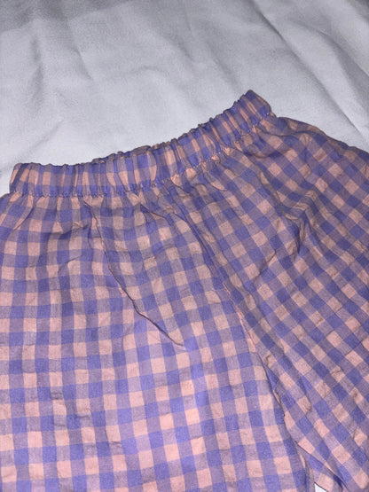 Tilly pants - Purple Gingham
