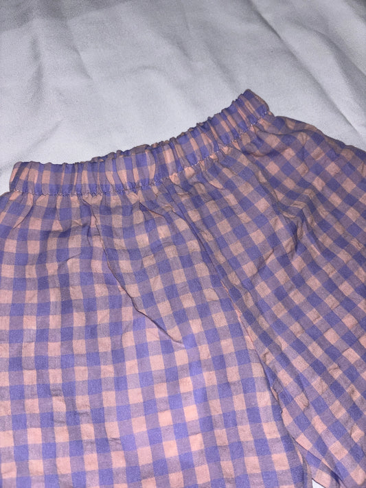 Tilly pants - Purple Gingham