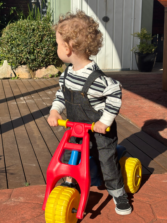 Bodhi Denim Dungarees - Black