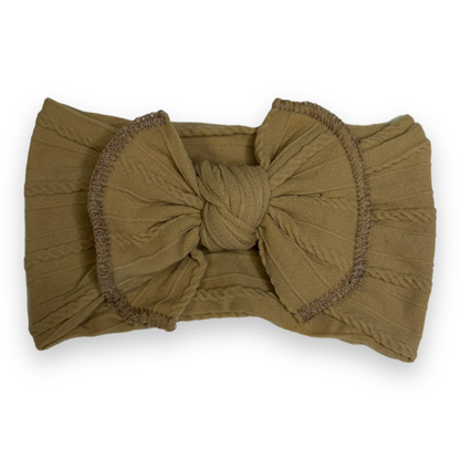 Girls elastic bow headband
