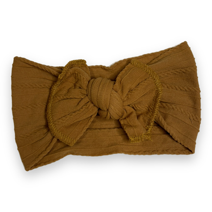 Girls elastic bow headband