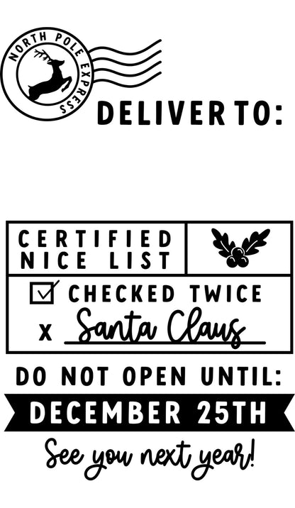 Customised Santa sack