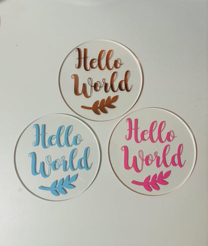 Hello world - Birth Announcement