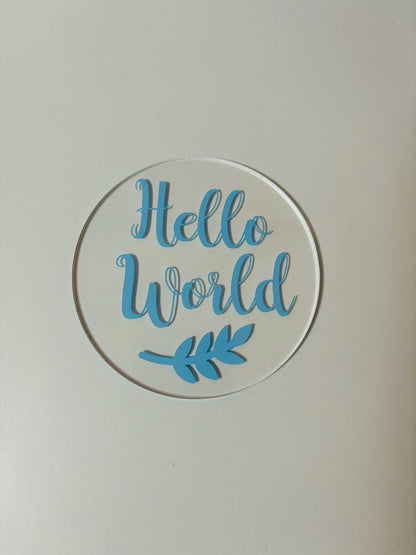 Hello world - Birth Announcement