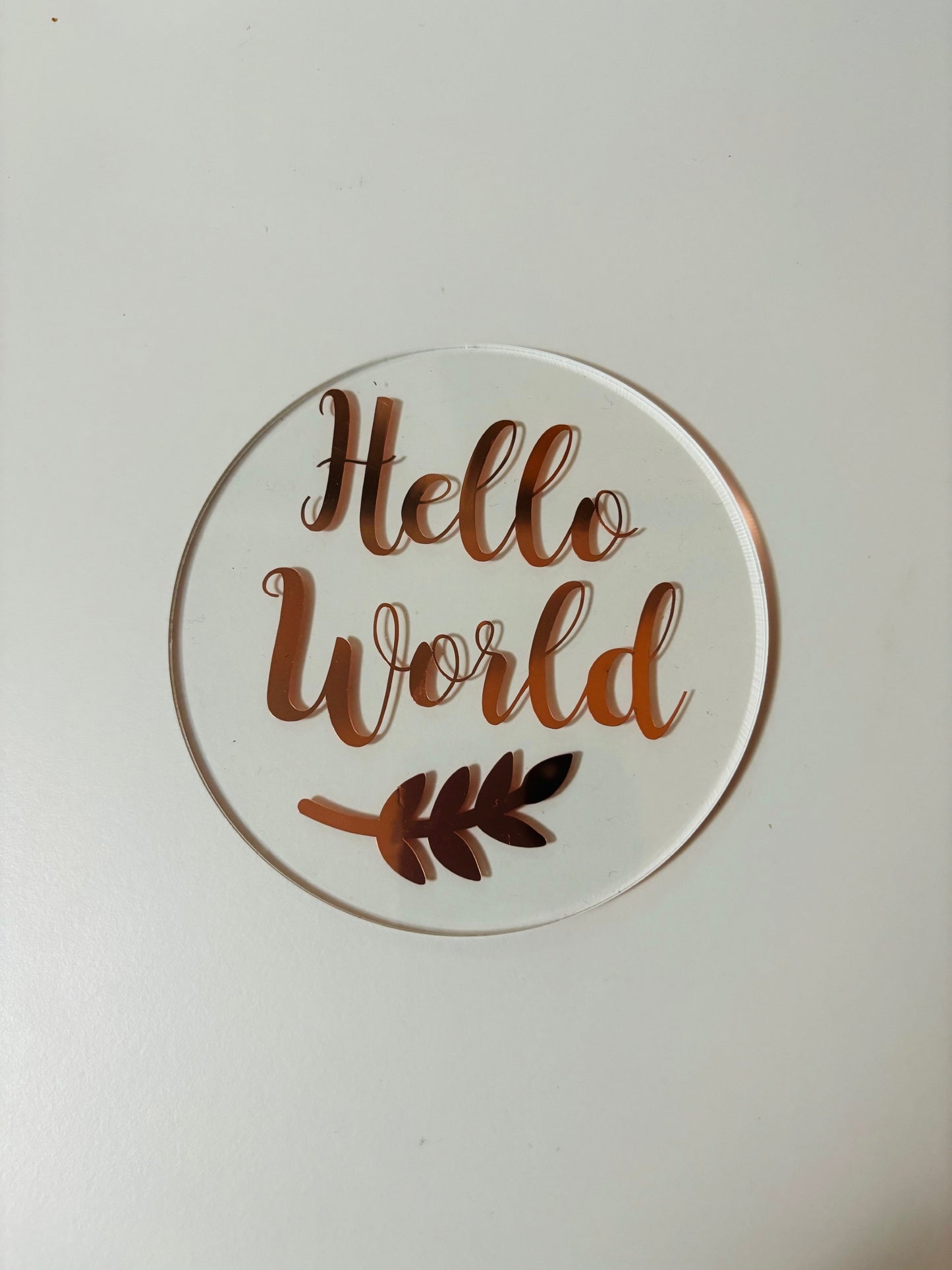 Hello world - Birth Announcement