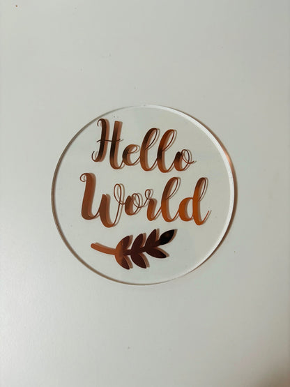 Hello world - Birth Announcement